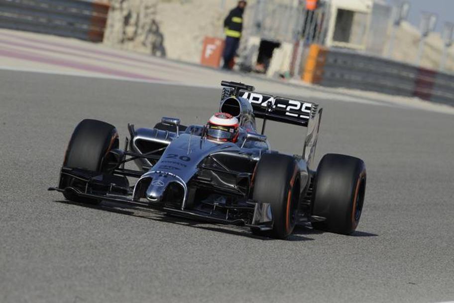 La McLaren di Magnussen tra le pi veloci dei test. Colombo